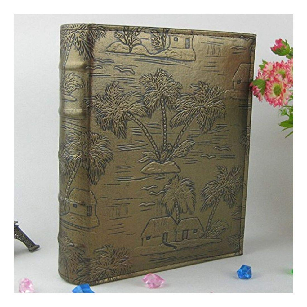 Photo Pu Photo Album Series For Photos Collection, Island 4X6 Inch, Durable Material, Stylish Design Bronze 9382693373939