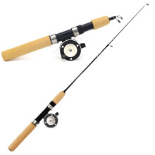 Fishing Rod Telescopic 55 65 75CM Carbon Fiber Ice Fishing Pole for River Shrimp and Carp Winter Fishing