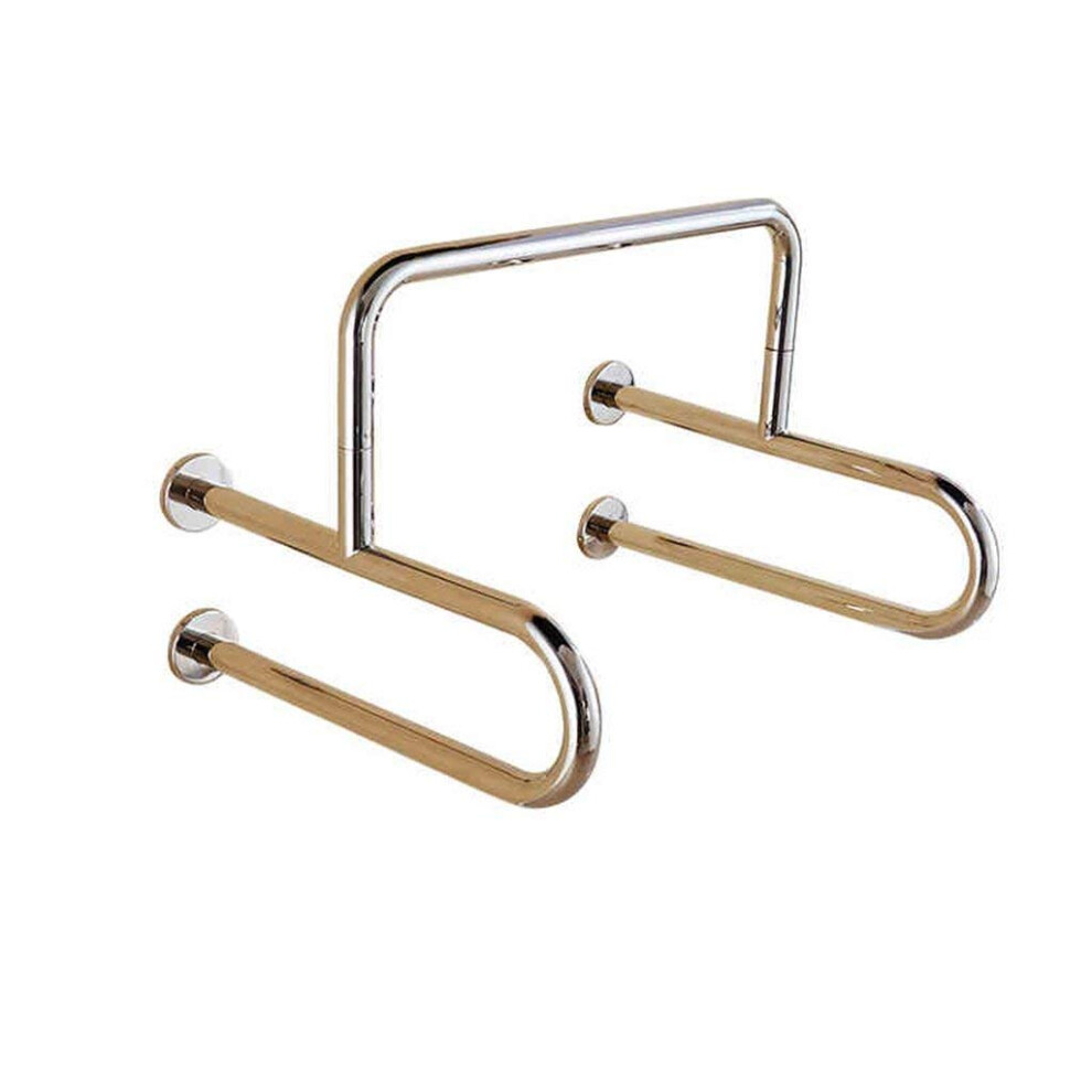 Bathroom Grab Bar with AntiSlip Safety Grip and Stainless Steel Toilet Support Rail for Elderly
