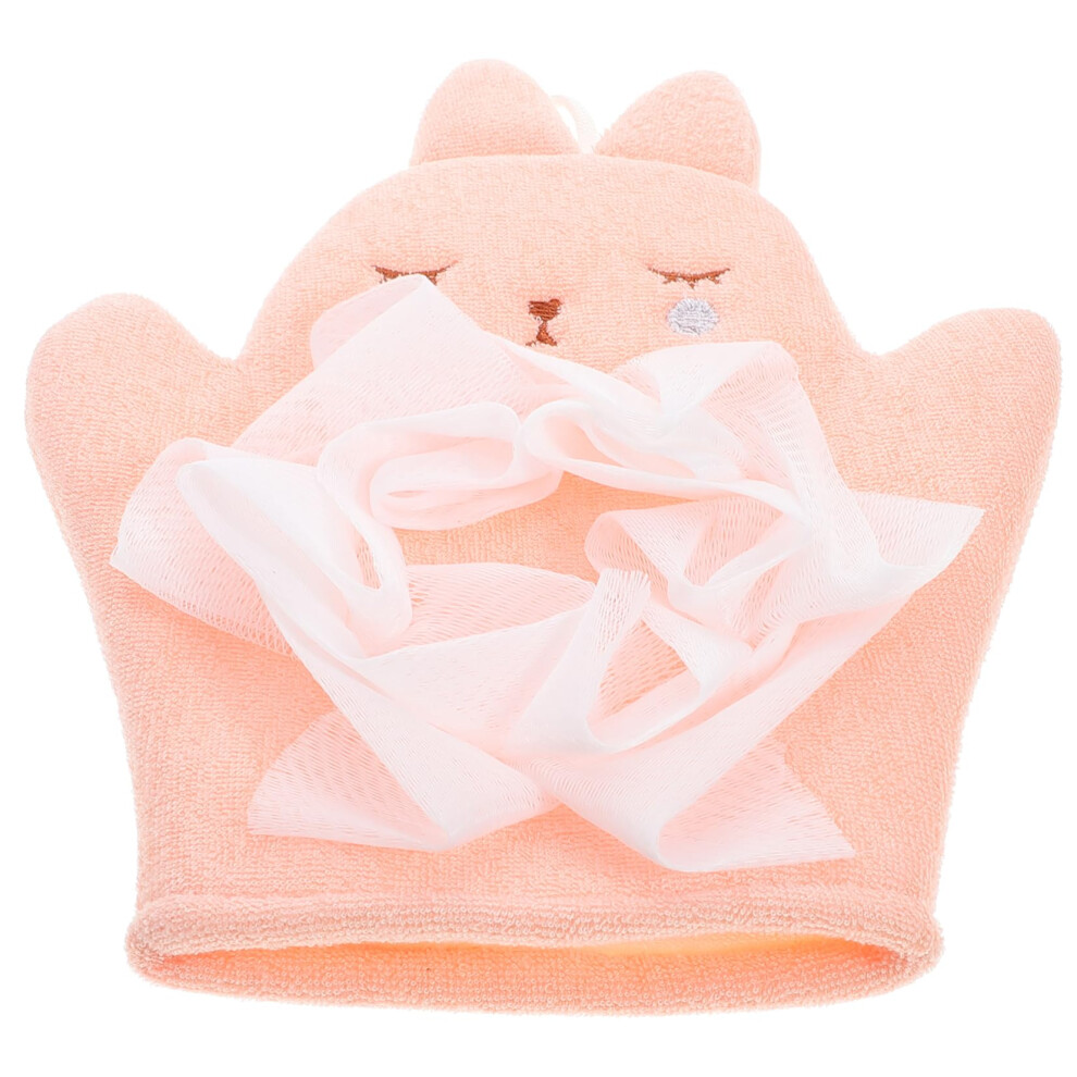Bath Mitt for Toddlers - Dual-Sided Soft Washcloth Gloves in Fun Rabbit Shape for Gentle Bathing Boys and Girls