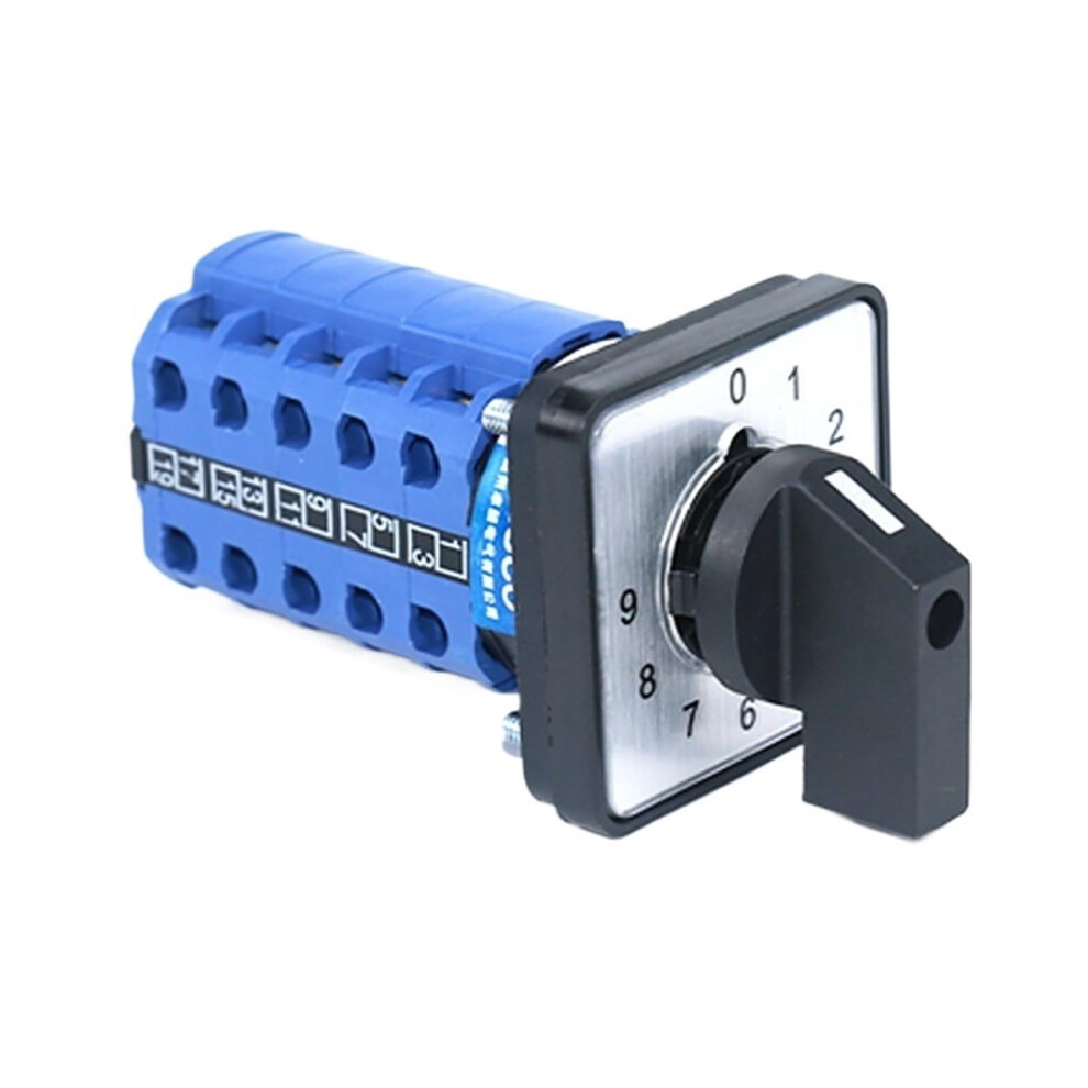 10 Position Cam Rotary Switch 20A 5 Phase 660V Voltage Panel Mount Szw26 Lw26 9347817608489