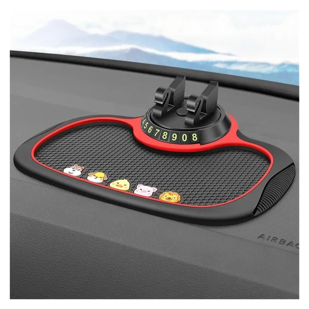 Car Dashboard Phone Holder With 360 Rotation And Antislip Silicone Mat For Temporary Parking 9347817608632
