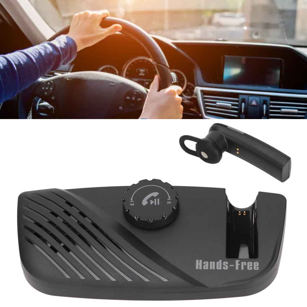 Car Bluetooth Speakerphone 1200Mah Noise Cancelling Handsfree Black 7631376342246