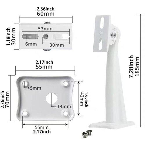 Security Camera Corner Mounting Bracket Adapter 11lbs Load Capacity for Home Security Cameras Compatible with Various Models 1