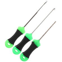 Stainless Steel Carp Fishing Bait Needles 3PCS Round Handle for Anglers