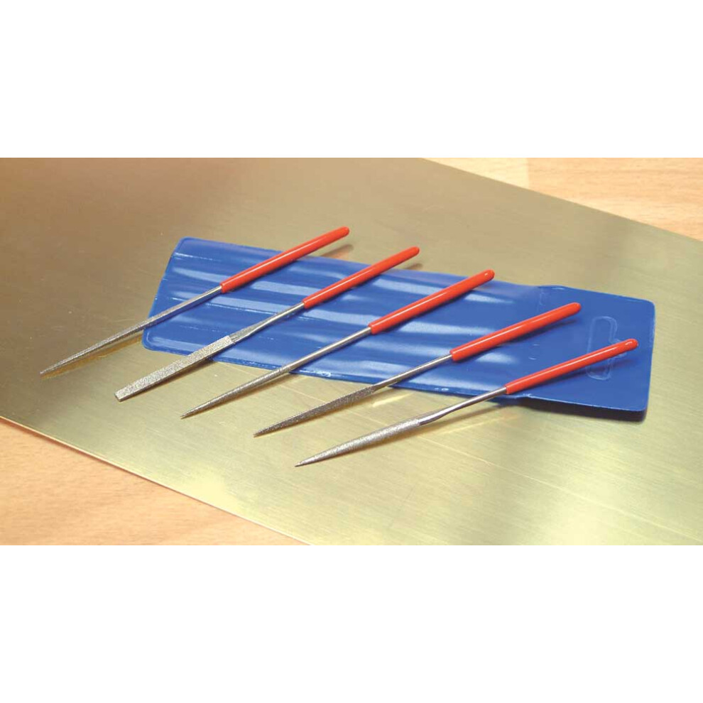 EXPO 72517 Miniature 5pc Diamond Needle File Set in Wallet - Modelling File Tool - Image 3