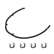 Línea de retorno del inyector de combustible, tubería del motor, fácil de instalar, material de goma para reemplazo de automóviles, manguera de
