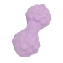 Palla per massaggi ergonomica multi-direzionale a forma di noce di peanut - Viola, 12,5x5cm