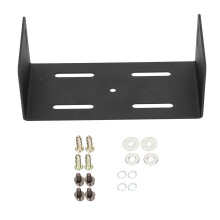 Mounting Bracket For Radios Sturdy Wear Resistant Steel Design Easy Installation Metal Bracket With Smooth Surface And Durable Construction Black