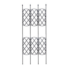 Stahlblume Bildschirmaus Sprossengestell Set – 63x46,5cm bis 120x46,5cm in Schwarz