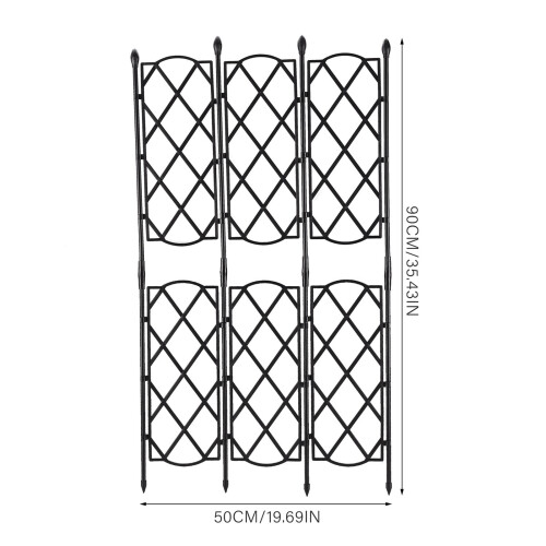 Small Flower Screen Tower Trellis Stand 63x46.5cm, 6 Pack 1