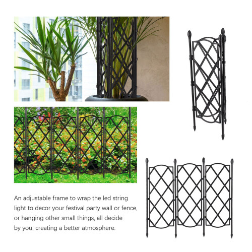 Small Flower Screen Tower Trellis Stand 63x46.5cm, 6 Pack 2