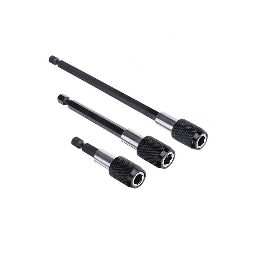 Screwdriver Extension Bits 3Piece Quick Release 1/4 Inch Hex Shank Magnetic Holder Drill Bit 9187378488669