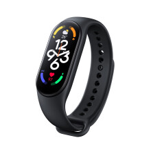 Smart Fitness Tracker Smart Band 7 with AMOLED Display, SpO₂ and Heart Rate Monitoring Black