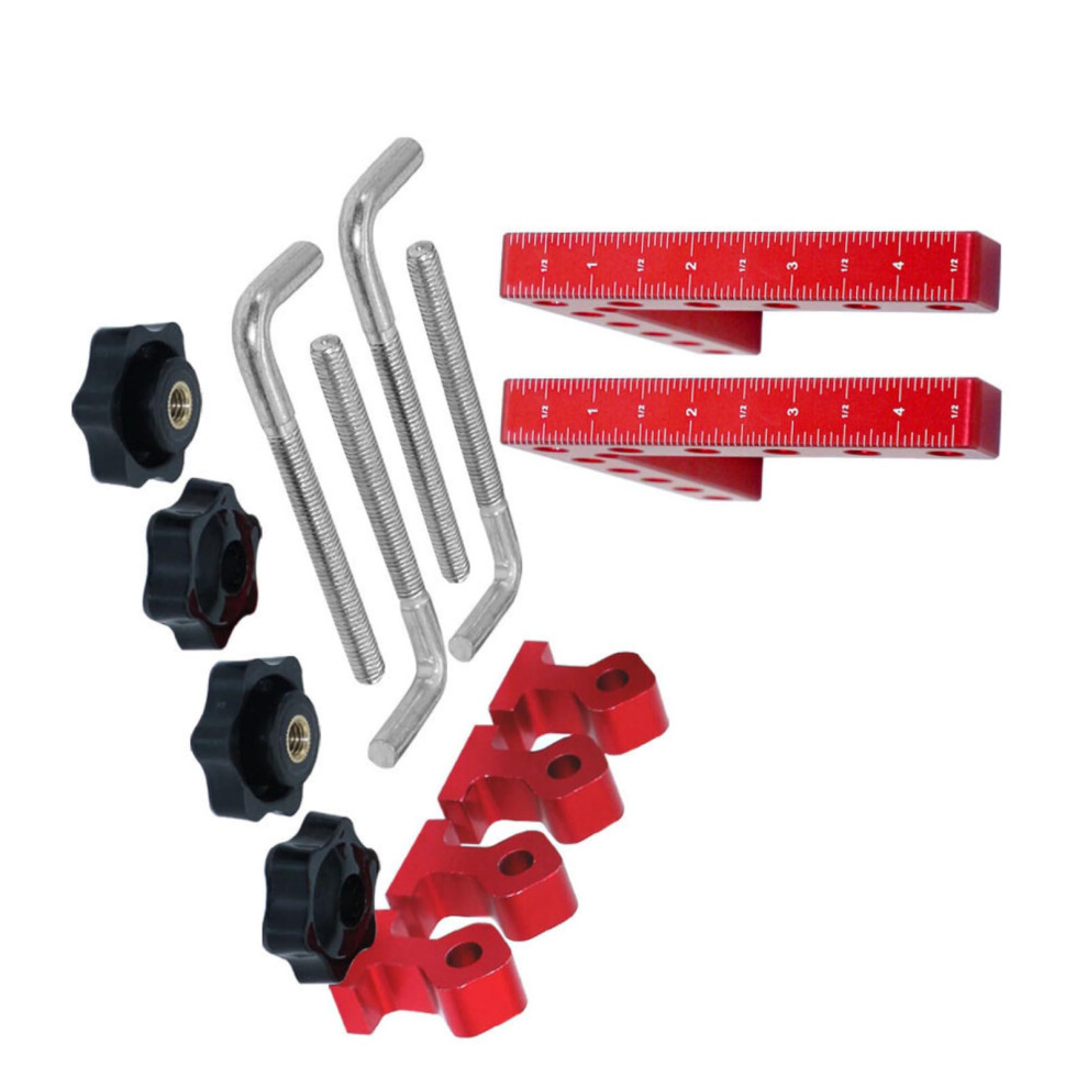 Aluminum Alloy 90 Degree Positioning Squares Pack Of 6 Right Angle Clamps For Precision Woodworking And Carpentry Projects 9187378488706