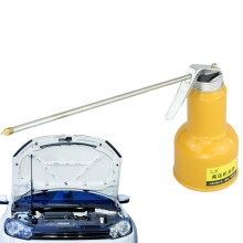 Oil Can Pump with Long Flex Spout, Pressure Manual Hand Pump for Precision Lubrication 14/17oz