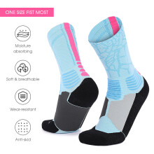 Breathable Sports Socks Men Women Cushioned, EU34-44, Multiple Colors
