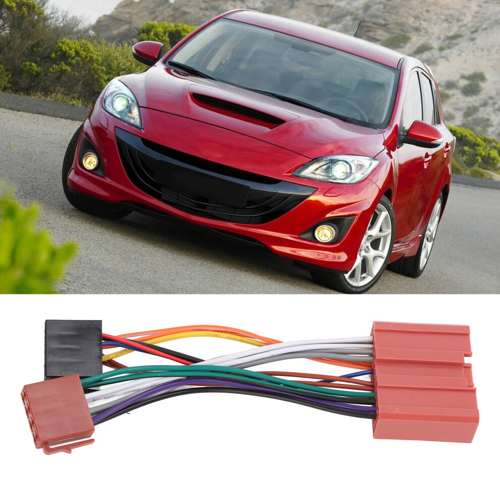 Car Radio Wiring Harness Replacement For Mazda Cd Navigation Power Cord 8141376349354