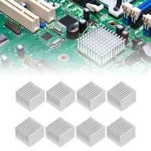 8 Stück Aluminium-Kühlkörper-Kit, 40x40x30 mm, für Elektronik