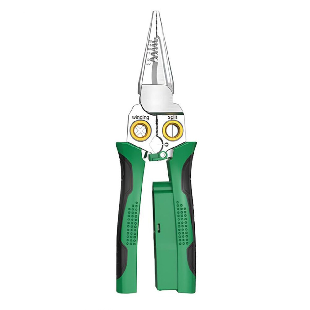 8In1 Wire Stripper With Builtin Voltage Tester, Multifunction Crimper And Cutting Tool For Electricians 9347817611038