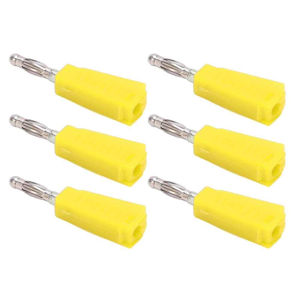20Pcs 4Mm Banana Plug Electrical Connectors Yellow, Low Signal Loss 8311376351590