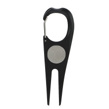Golf Divot Repair Tool, Metal Divot Tool Durable & User-Friendly Lawn Repairing Fork with Precision Craftsmanship, Portable Ball Marker Integrated