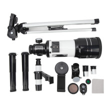 Telescopio refractor de alta magnificación para observación del cielo, oculares reemplazables, telescopio óptico de alta calidad con lente Barlow,