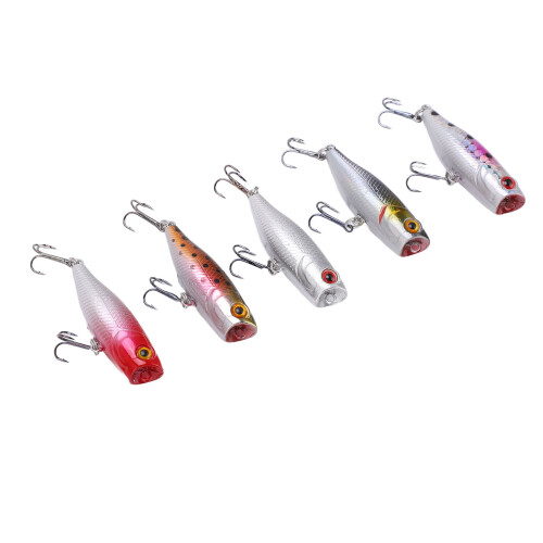 Δόλωμα ψαρέματος Topwater Popper, Τεχνητό δόλωμα με ζωντανή δράση κολύμβησης στο νερό, 2