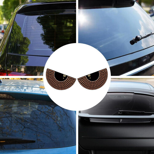 LED Devil Eyes Car Light with Unique Eye Design, USB Powered Windshield Front Decoration for SUVs, Trucks, Sedans 2