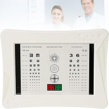 LED Eye Chart Light Box, Standard Logarithmic Vision Chart, Red/Green Sight Markers, Uniform Illumination For Clinics