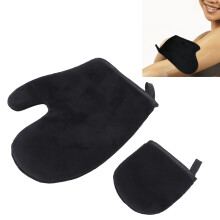 2er wiederverwendbares Selbstbräunungshandschuh-Set, Schwamm-Applikator-Set für Lotion und Mousse