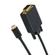 USB-C-auf-VGA-Adapter, Typ-C auf D-Sub 15-Polig, VGA-Konverterkabel für USB 3.1, Handy, Laptop, Monitor, Projektor, Fernseher