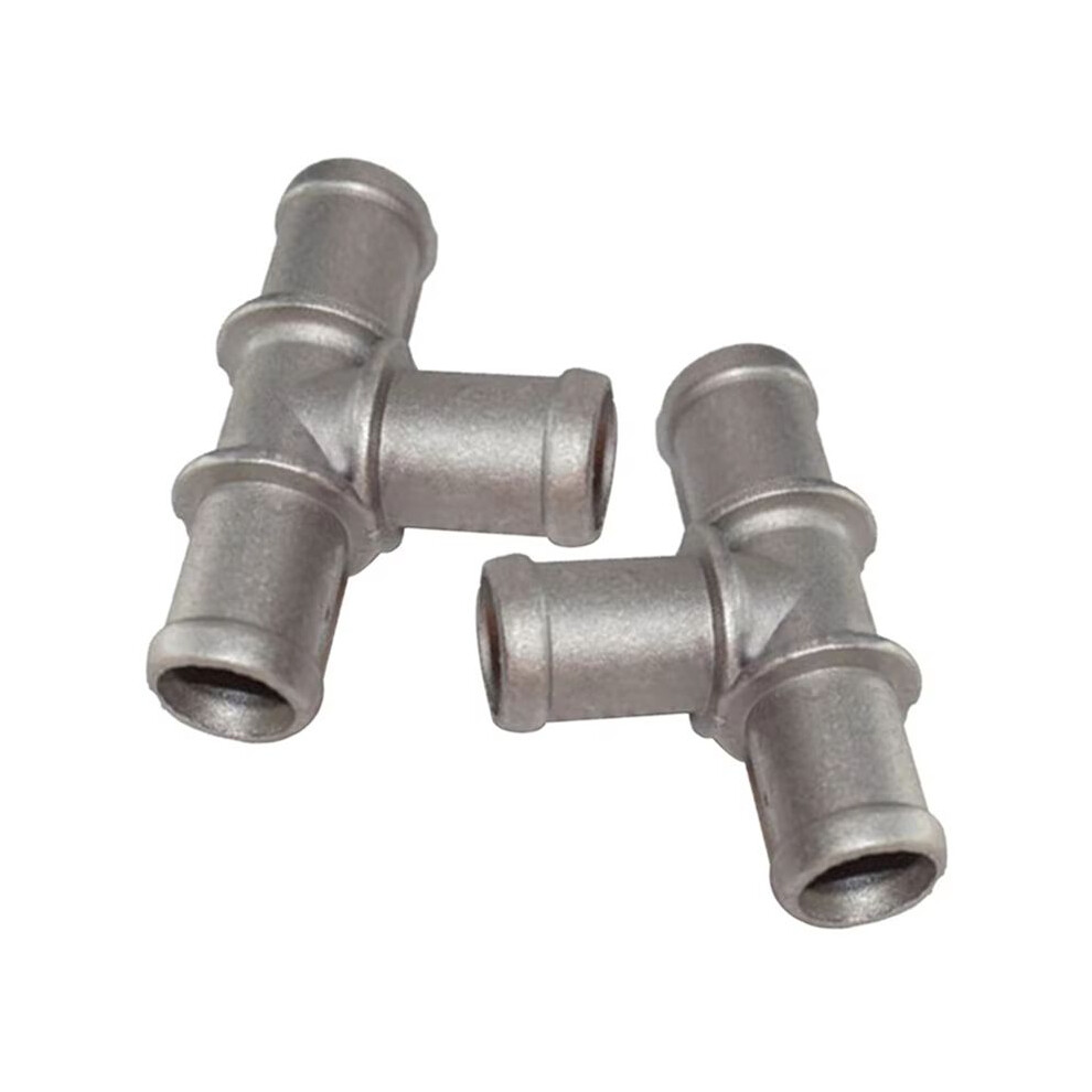 2Pcs 3/4In X 3/4In X 3/4In Car Tee Coolant Heater Hose Connectors Fittings Adapters High Quality Auto Accessories Light 6033146274343