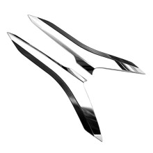 Para  Alphard Vellfire 2016-2019 Coche ABS Cromo Faro Delantero Cubierta de la LáMpara Tira de GuarnicióN Cubierta de Ceja Embellecedor