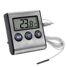 Refrigerator Temperature Monitor with Alarm, Large LCD Freezer Thermometer for Home and Restaurant