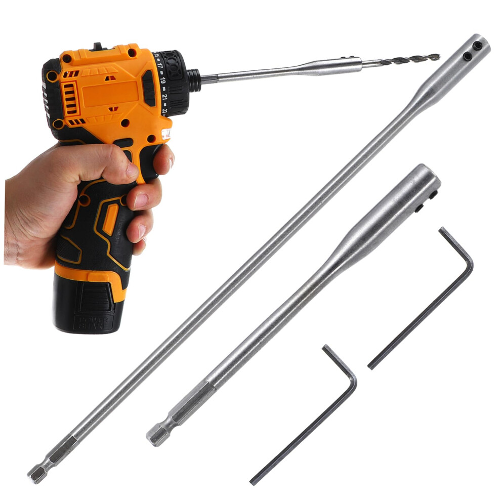 Drill Bit Extension Set For Woodworking, Carbon Steel Spade Bit Extender For Hardtoreach Screws 9382693380104