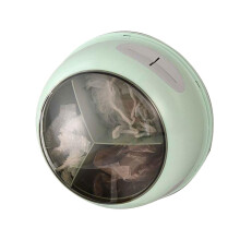 Wall Mounted Cling Film Dispenser 360 Rotating Space Saving Kitchen Wrap Organizer Green