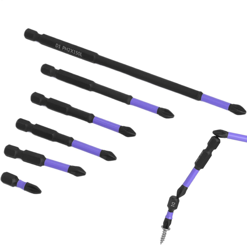 Magnetic Drill Bit Magnetic Driver Head Drill Bits Antishock Steel Screwdriving Set For Machinery 9187378489420