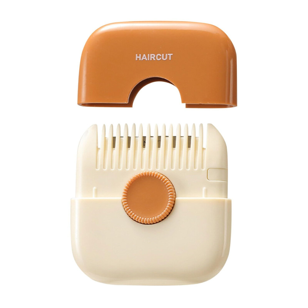 Orange 2 In 1 Split End Hair Trimmer With Adjustable Length And Interchangeable Blades