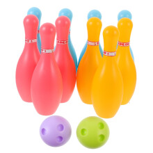 Bowling Set Indoor Bowling Pins and Balls for Soft Play, Smooth Surface, Safe Bezels, Educational Sports Kit for Boys
