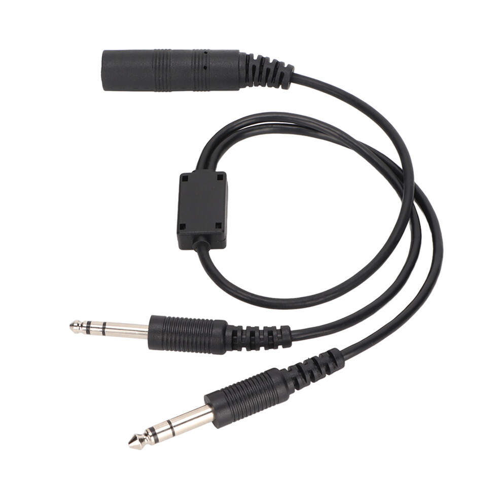 Aviation Headset Adapter Helicopter To Ga Dual Plug 60Cm 8031376361329