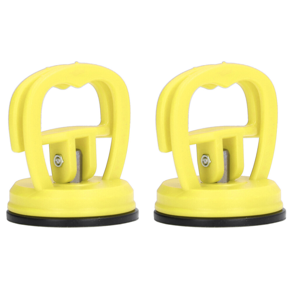 Yellow One-Hand Buckle Suction Cup Lifter For Smooth Surfaces 8101376361534