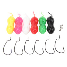 6 pezzi di esche artificiali in TPR, topo finto da pesca, 11cm, multicolore, 16g