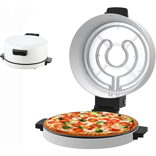 Electric Pizza Maker 2000W Countertop Oven with Smart Temperature Control and NonStick Surface