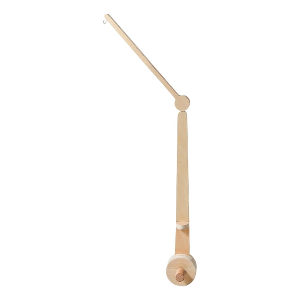 Crib Mobile Arm and Hanger, Sturdy Wooden Nursery Decor Attachment for Baby Cribs, Creative Home Decoration