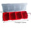 4 Pcs Screw Organizers and Storage Bins with Locks Plastic Hardware Organizer Box with Compartment Bolt Organizer 7