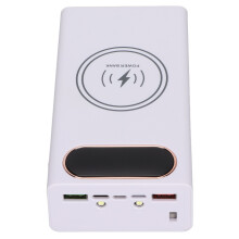 L12 Tragbarer DIY Powerbank 12x18650 Zellen 22,5W Schnellladung Weiße Edition