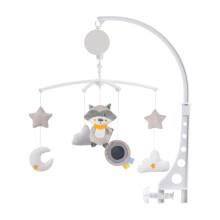 Baby Bed Mobile for Boys and Girls | Musical Crib Mobile with Soft Animal Toys, Wind Chime, and Melodic Sounds for Nursery and Stroller