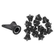 12 Pcs Football Boot Studs Rugby Studs Turf 13mm M5 Screw Shoes Spikes, Soccer Studs for Competition Training Gray