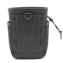 Molle Pouches 5.1x3.2x7.7 Inch Waterproof Oxford Cloth Dump Pouch with Drawstring Side Pocket for Outdoor Magazines